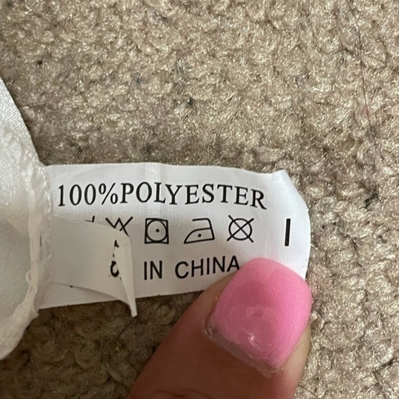 White off the shoulder lose flowy top XS - Picture 8 of 10